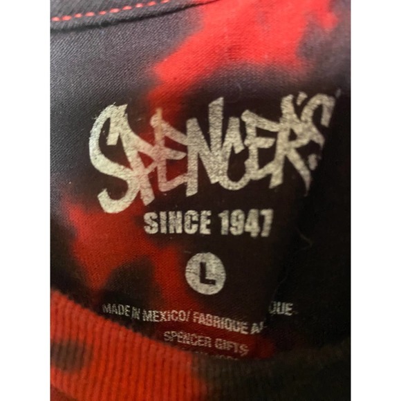 Spencers Mens SZ Large Santa Claus Where My Ho At Long Sleeve Shit Tie Dye xmas - Picture 4 of 4